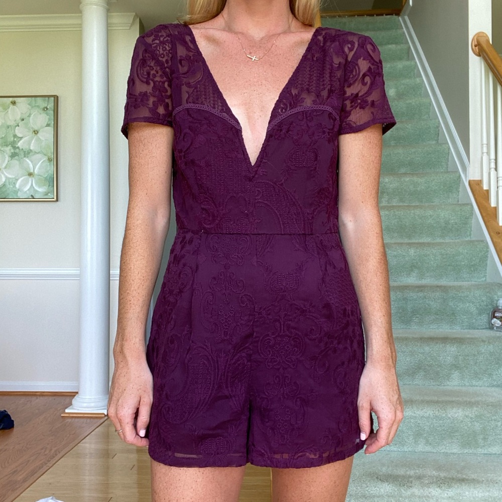 Forever 21 purple romper